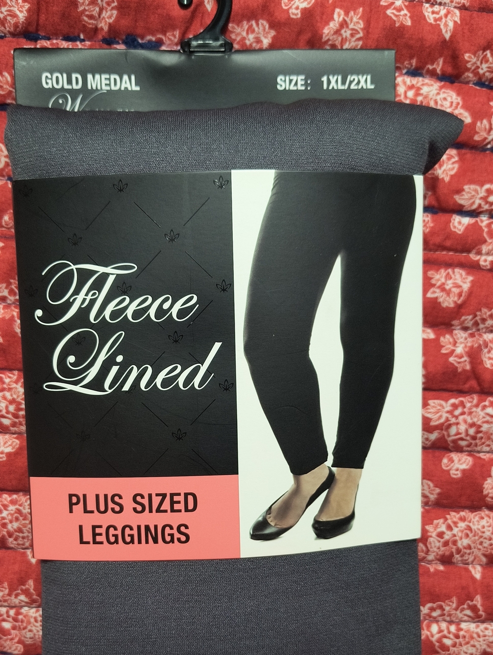 Gold Medal Fleece-Lined Plus Size Leggings – Charcoal Gray